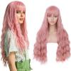 Japanese Color Wigs Halloween Long Curly Synthetic Hair Cosplay Beautimark